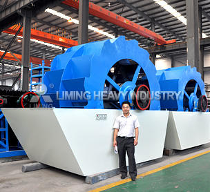 sand washing machine used in the raw construction material in Algeria