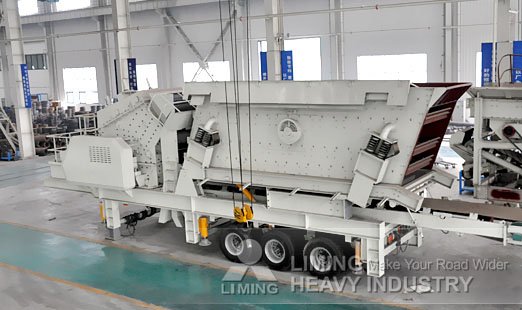 New type mobile crushing plant sale price in China