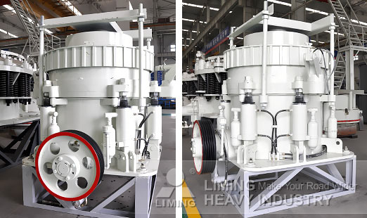 HPC220 cone crusher applied in the road building industry