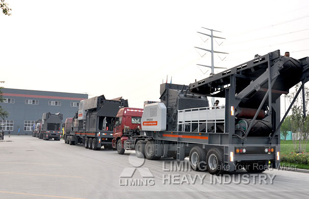 liming mobile jaw crusher china export price for India mine market