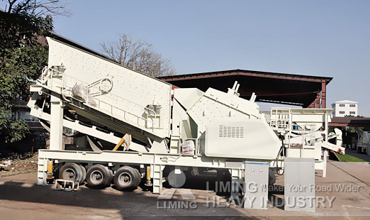 tracked wheeled mobile impact plant used for coal mine mining plant in Mongoliaas