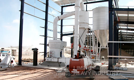hydrolec roller mill applied for cement raw material crushing and grinding plant in Saudi Arabia