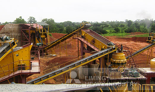 mobile stone impact crusher applied for iron ore beneficiation production line in Columbia