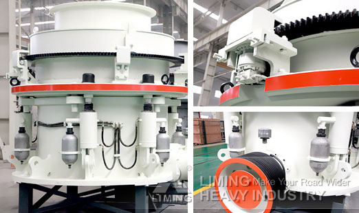 Hydraulic cone crusher used as secondary crushing machines for sand making plant
