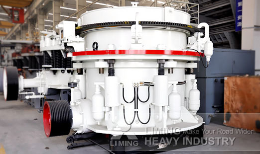 HPC hydraulic cone crusher applied for fly ash recycling process in thailand