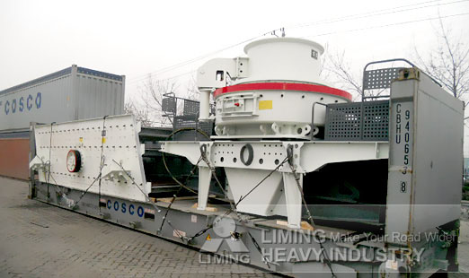 Concrete processing used river sand raw material making plant with a set of sand making plant