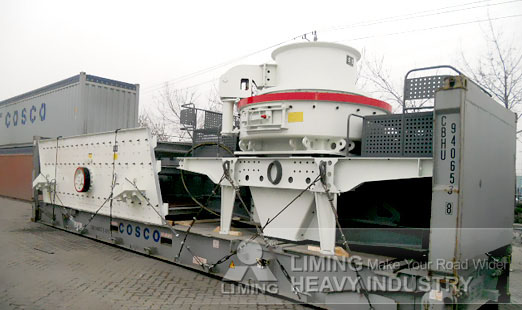 VSI5X sand making machines applied for Road and Bridge Construction sand process in China 