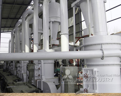 TGM190 trapezium grinding mill Bentonite mine technological process