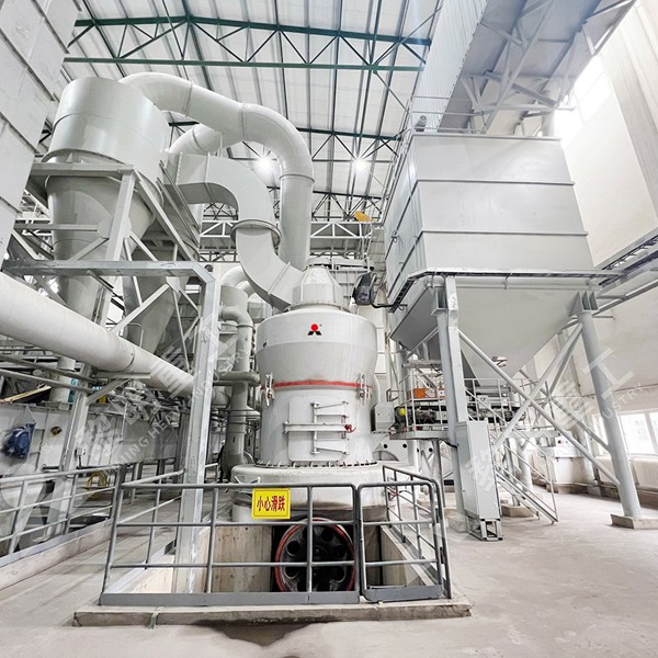 Gypsum grinding process flow